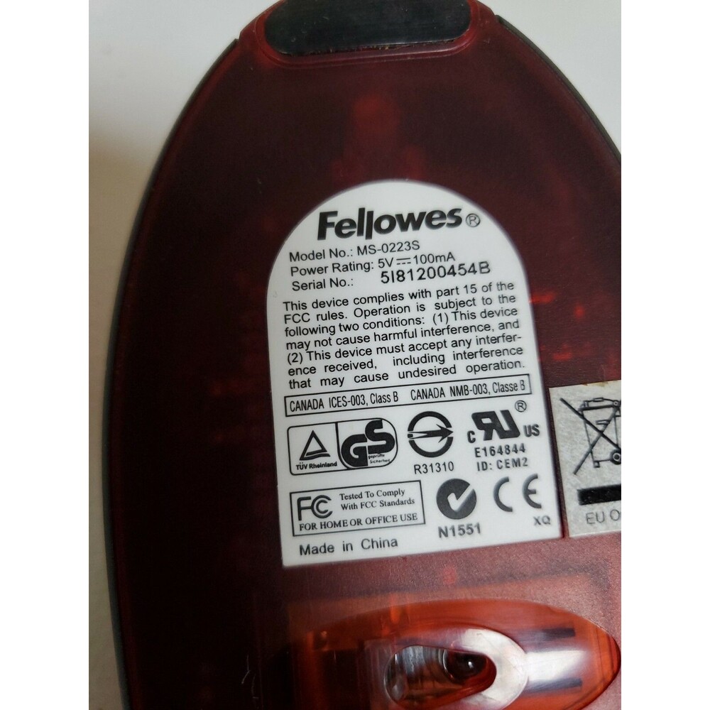 Fellowes Web Pro Optical Mouse MS-0223S - Picture 4 of 4
